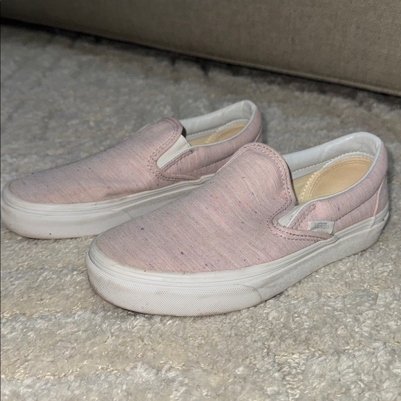Authentic VANS size 5 women’s pink speckled slip ons - Picture 3 of 5